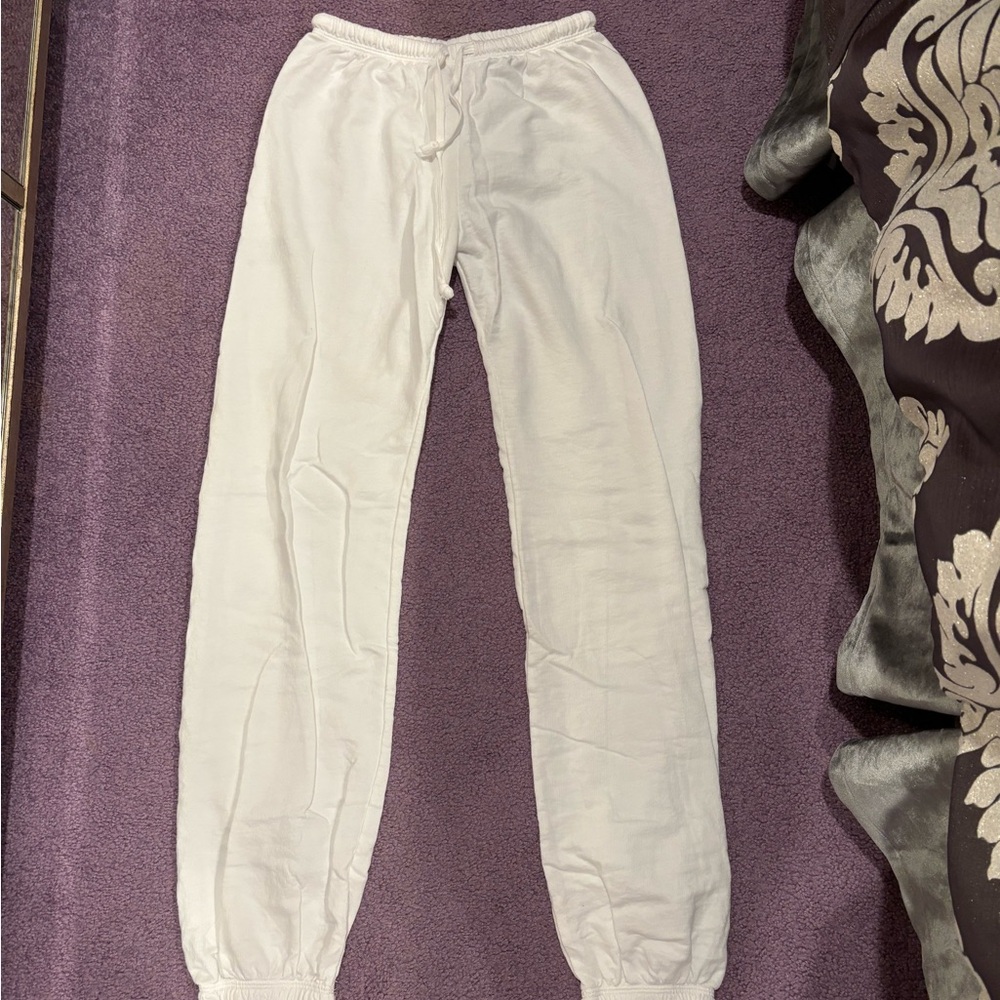 Lucy White Track Pants